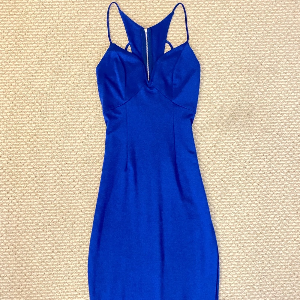 Blue strapy dress